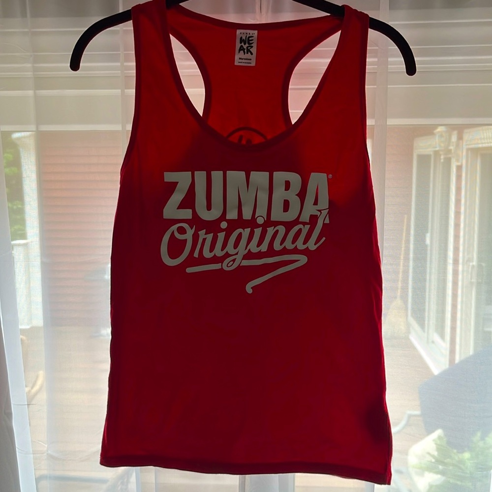Red Zumba Fitness Instructor tank! In excellent preowned condition!
